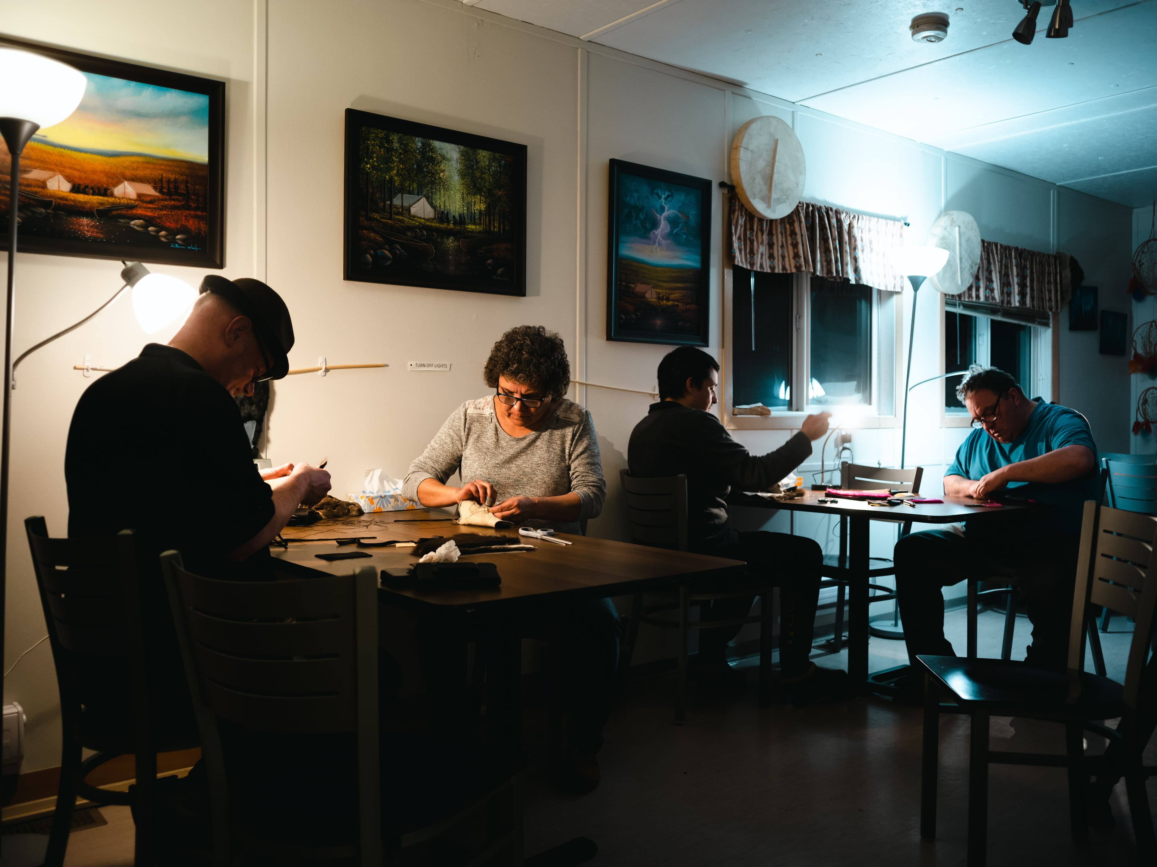 Throughout winter the camp sees thousands of visitors in need of rest and canteen.